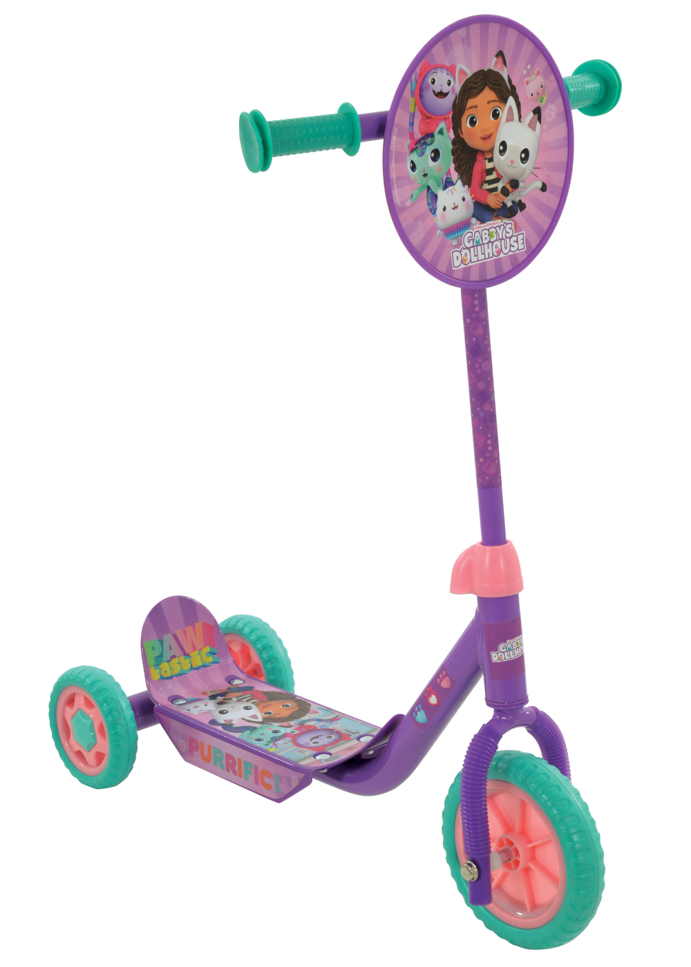 Gabby's Dollhouse Multi Colour Deluxe Tri Scooter - One Size Image 1