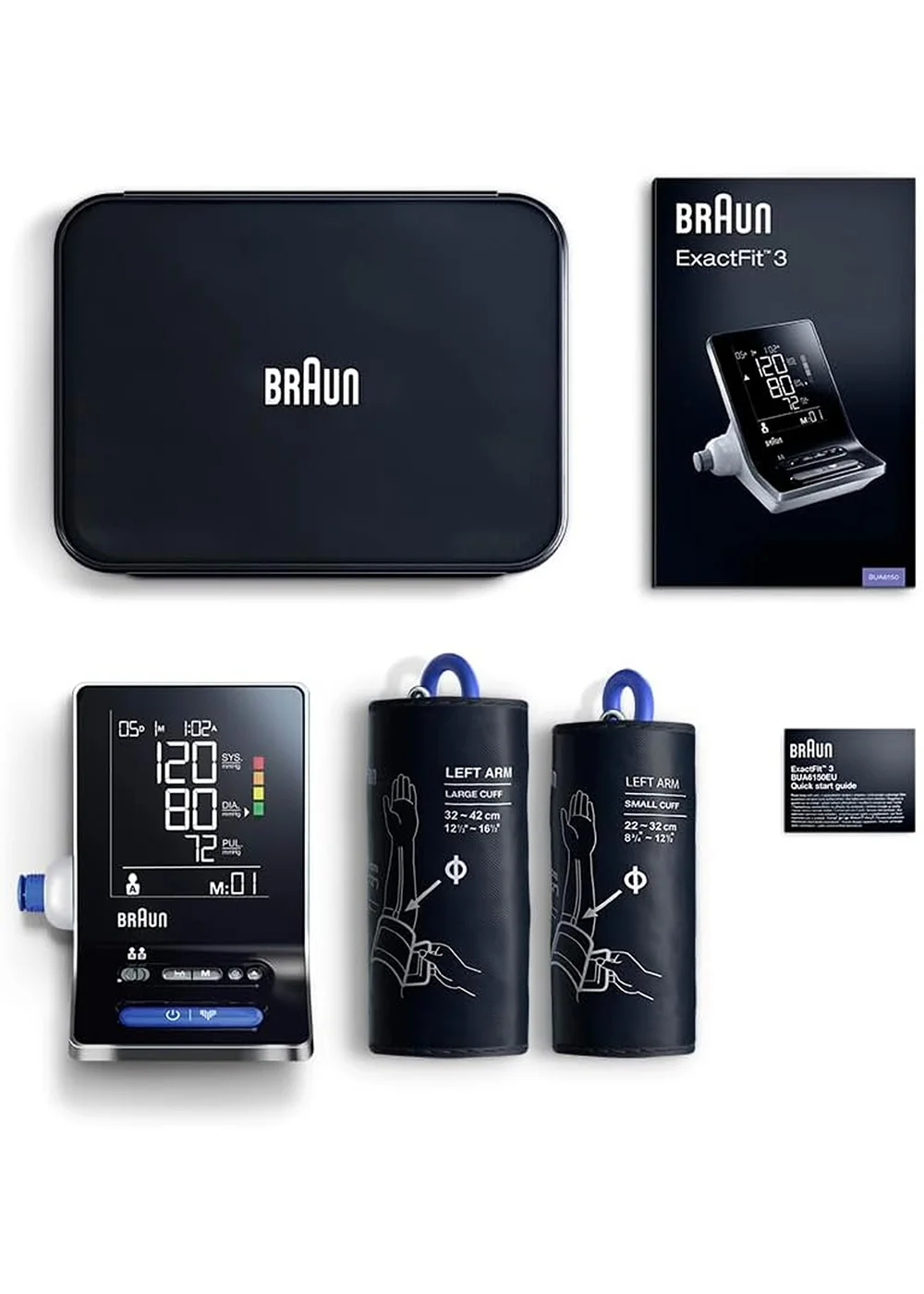 Braun Black ExactFit 3 Blood Pressure Monitor - One Size Image 1