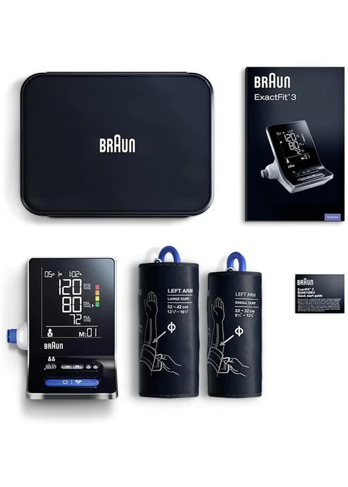 Braun Black ExactFit 3 Blood Pressure Monitor - One Size Image 1