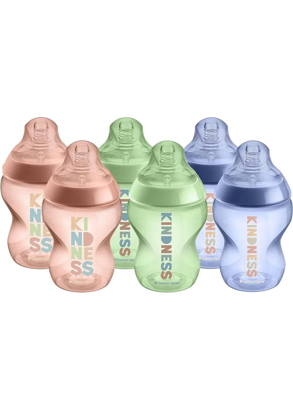 Tommee Tippee Multi CTN Decorated Bottles, Kind x6 (260ml) - One Size Image 1