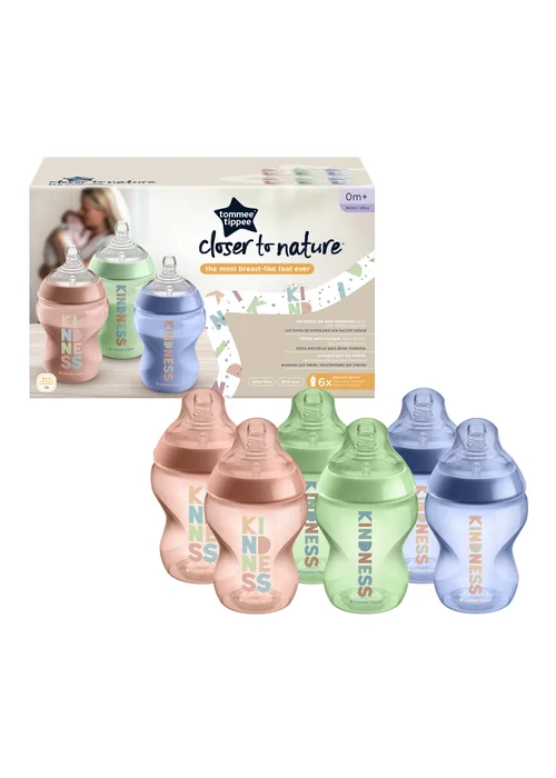 Tommee Tippee Multi CTN Decorated Bottles, Kind x6 (260ml) - One Size Image 2