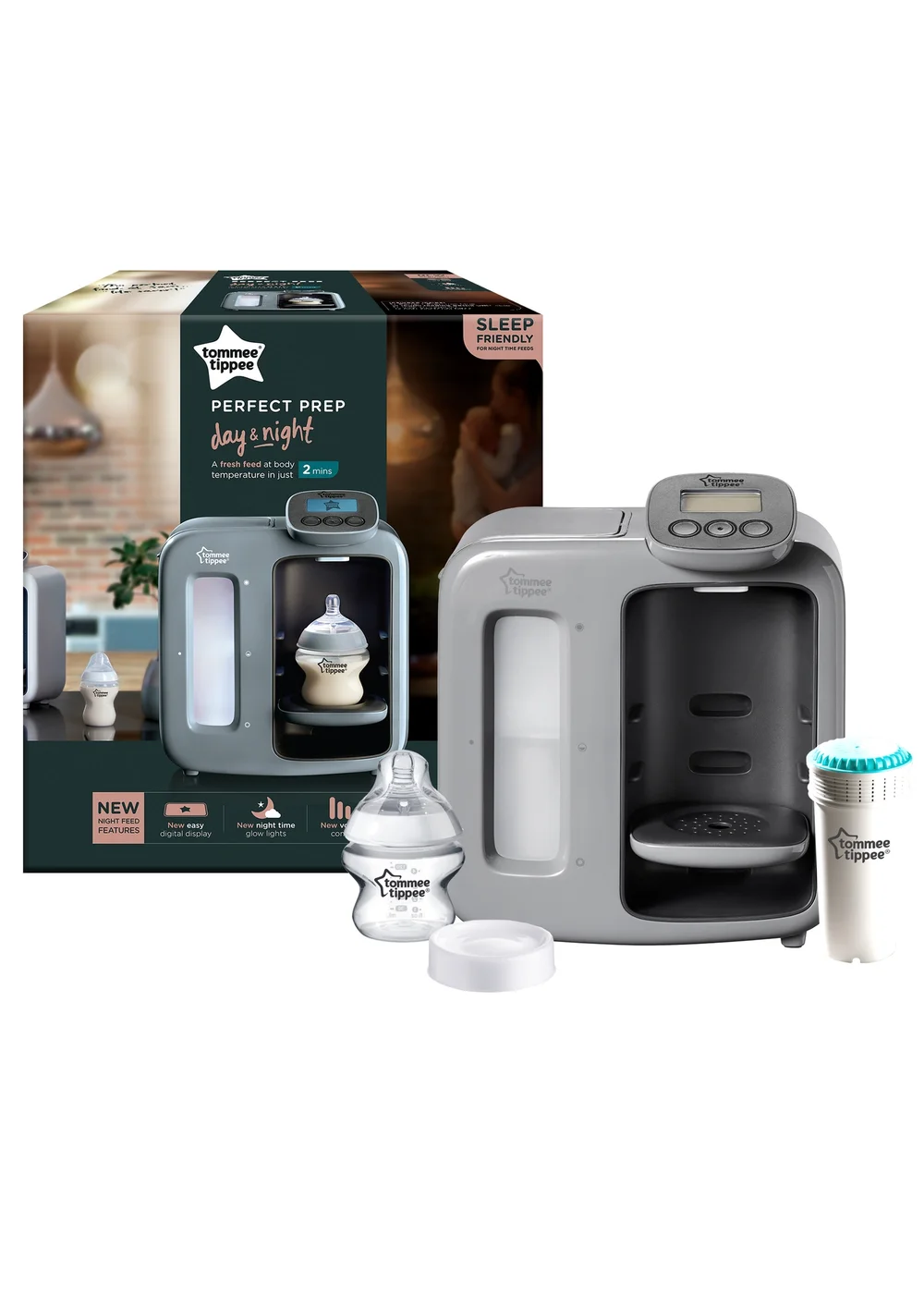 Tommee Tippee Grey Perfect Prep Day & Night - One Size Image 2