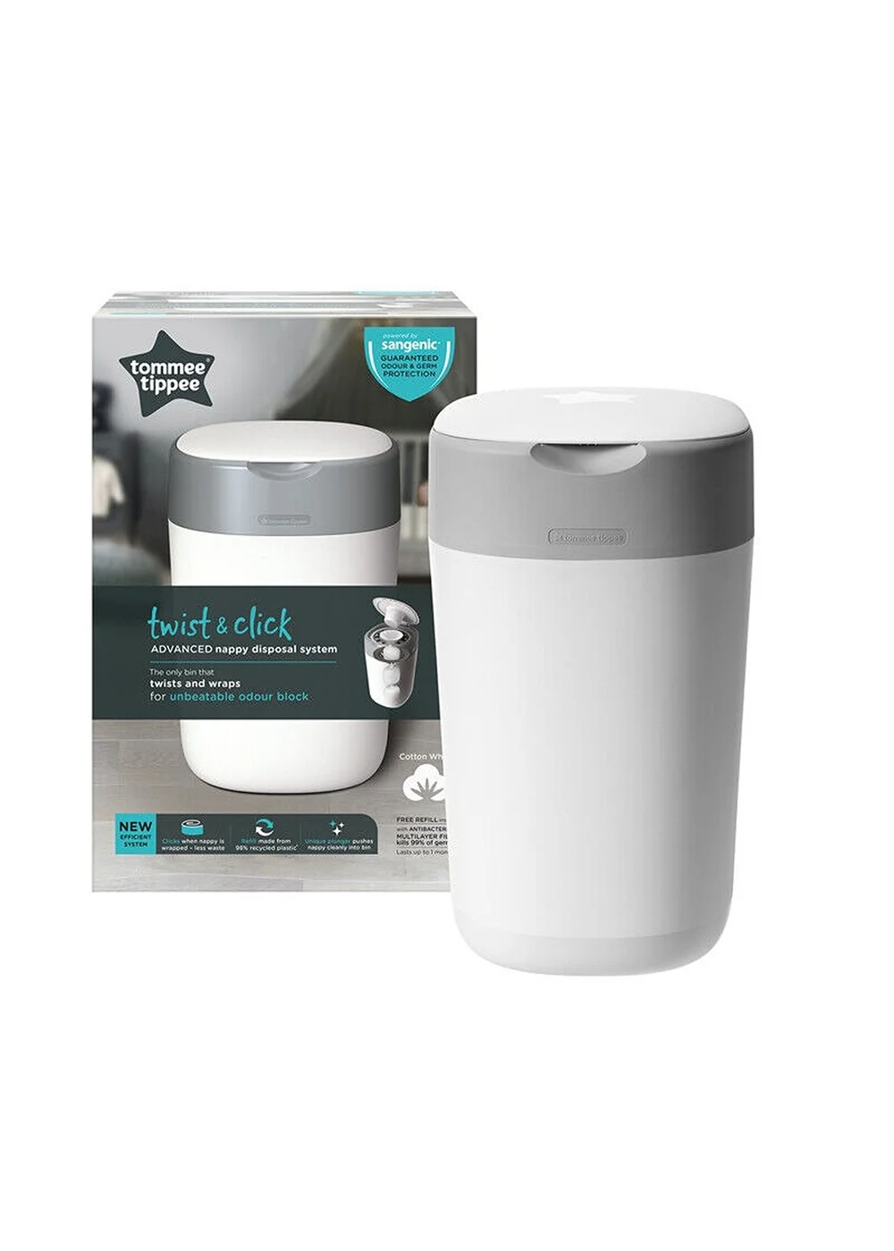 Tommee Tippee White T&C Tub - One Size Image 2