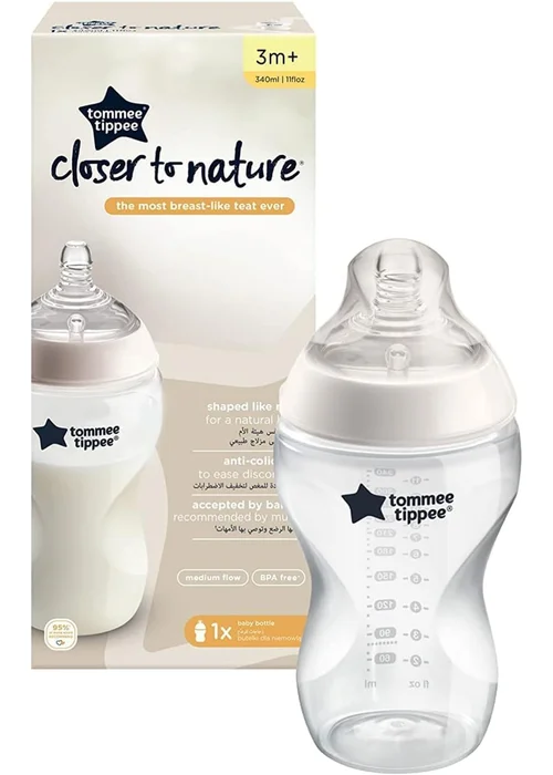 Tommee Tippee White CTN 4-Pack EasiVent Bottles (340ml) - One Size Image 2
