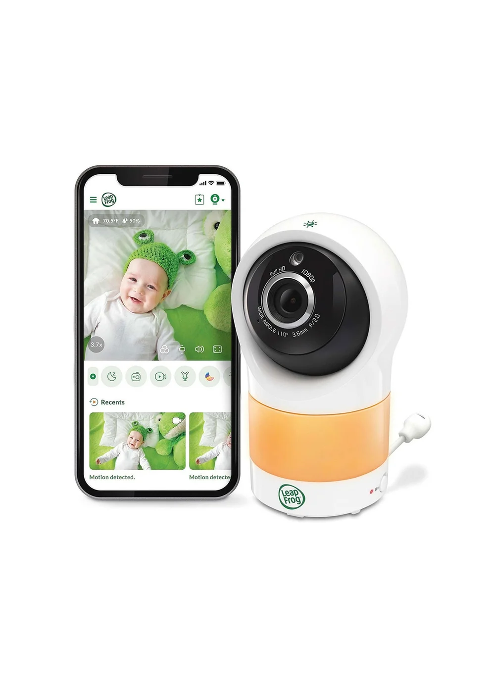 Leap Frog White HD Smart Baby Cam - One Size Image 2