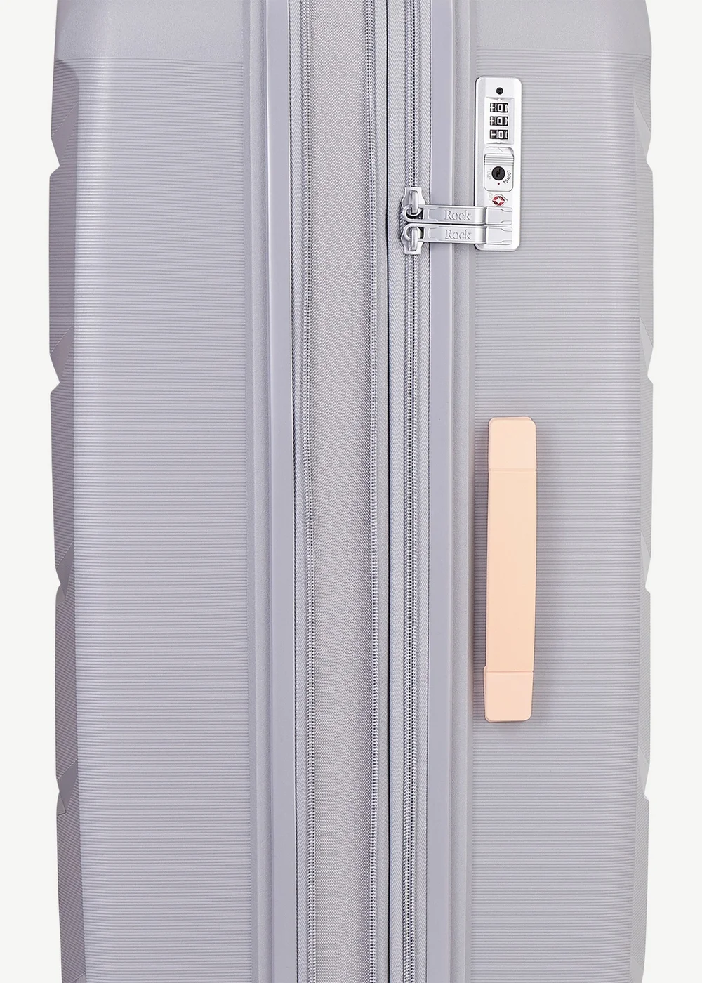 Rock Tulum Suitcase Grey/Peach - Small Image 4