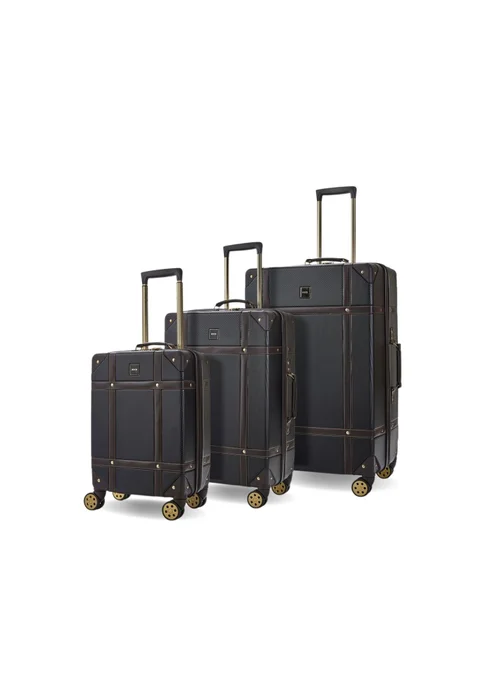 Rock Vintage Suitcase Black - Small Image 1