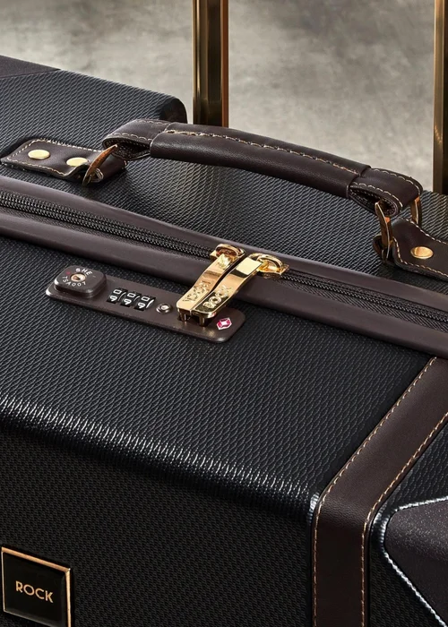 Rock Vintage Suitcase Black - Small Image 4