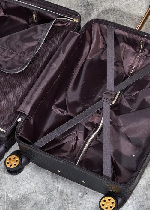 Rock Vintage Suitcase Black - Small Image 5