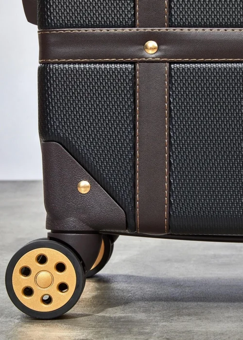 Rock Vintage Suitcase Black - Small Image 3