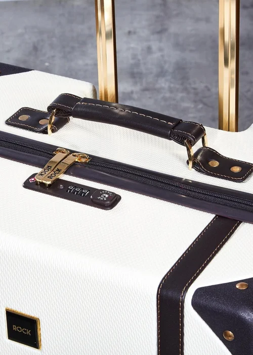 Rock Vintage Suitcase Cream - Small Image 4