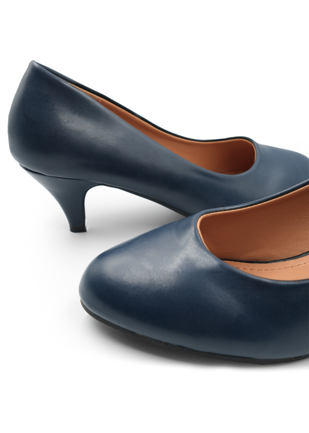 Where's That From Navy Pu Shea Low Heel Court Pumps - Size 9 Image 2