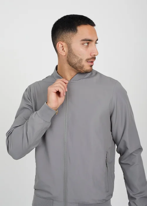 Brave Soul Grey Bomber Jacket - XS Image 3