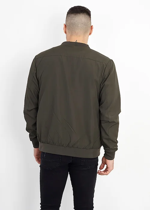 Brave Soul Khaki Bomber Jacket - S Image 2