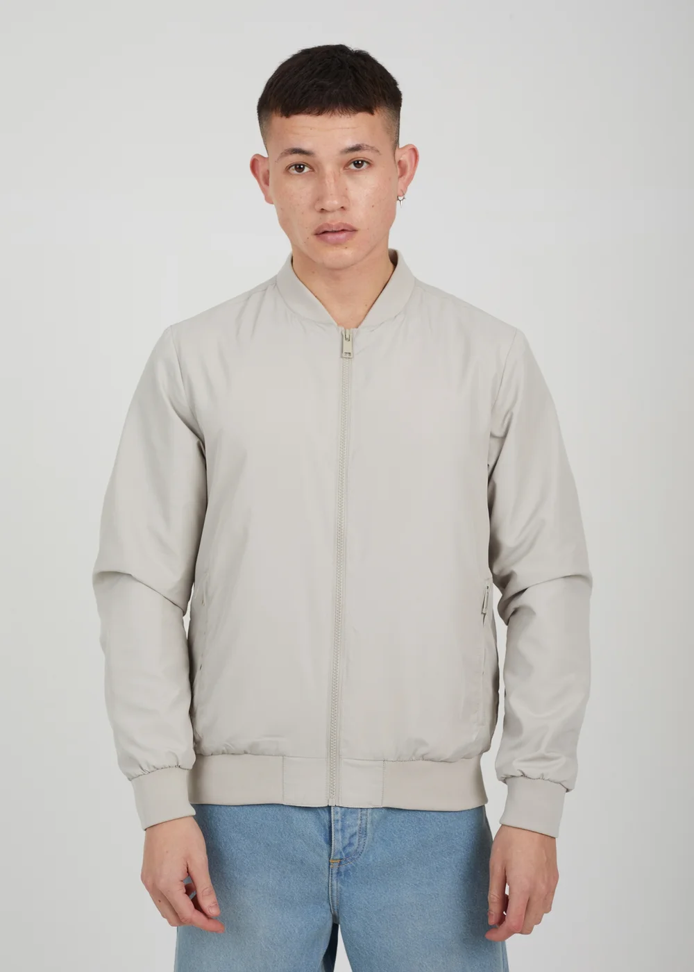 Brave Soul Stone Bomber Jacket - XS Image 1
