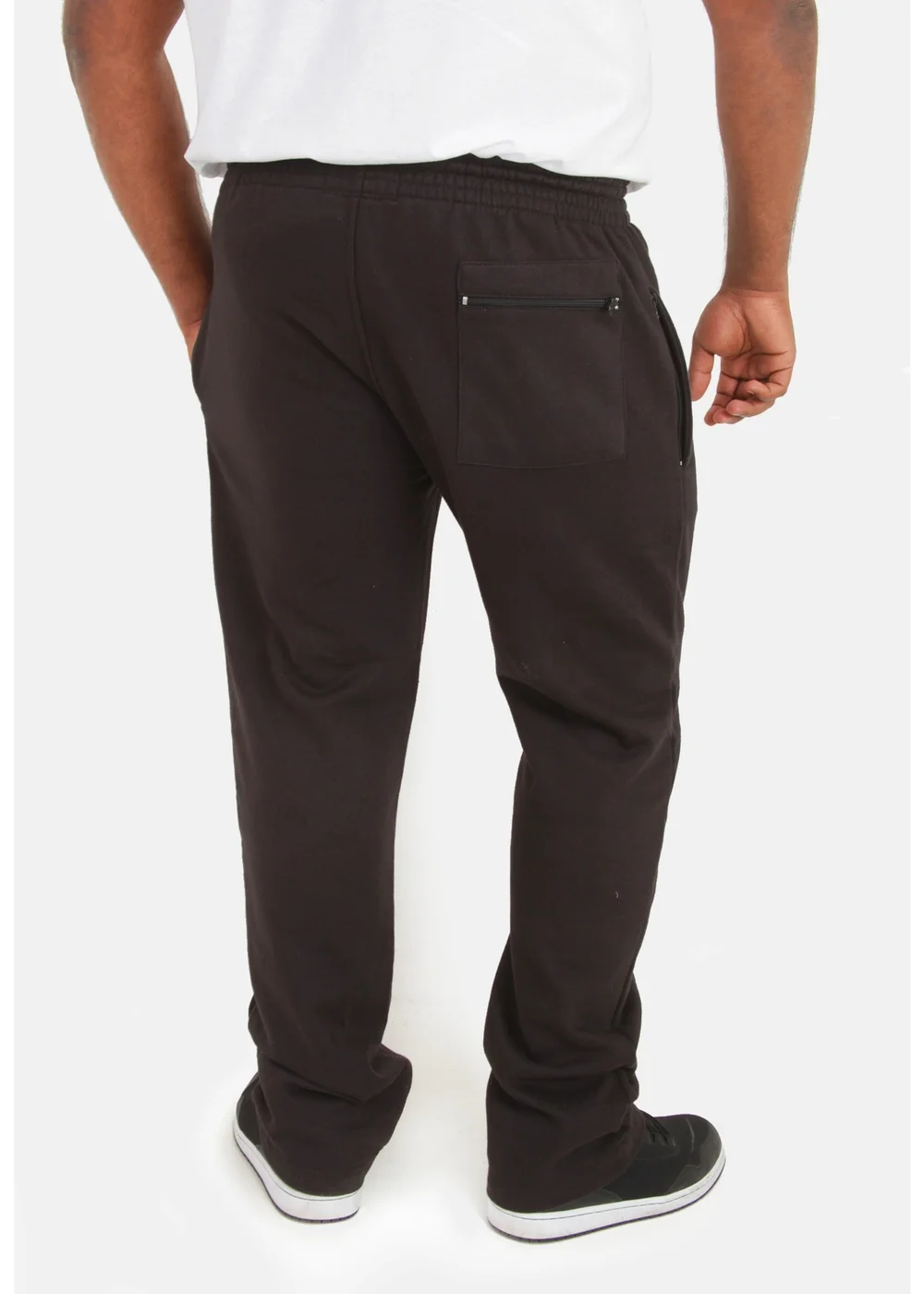 Duke Black Albert Rockford Open Hem Kingsize Jogging Bottoms - XL Image 2