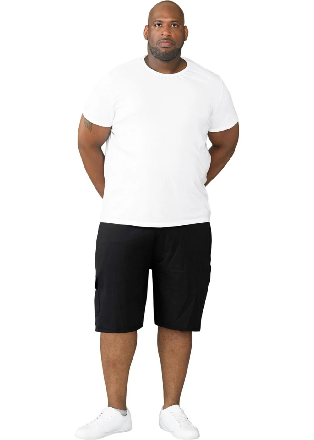 Duke Black John Cotton Lightweight Kingsize Cargo Shorts - XL Image 1
