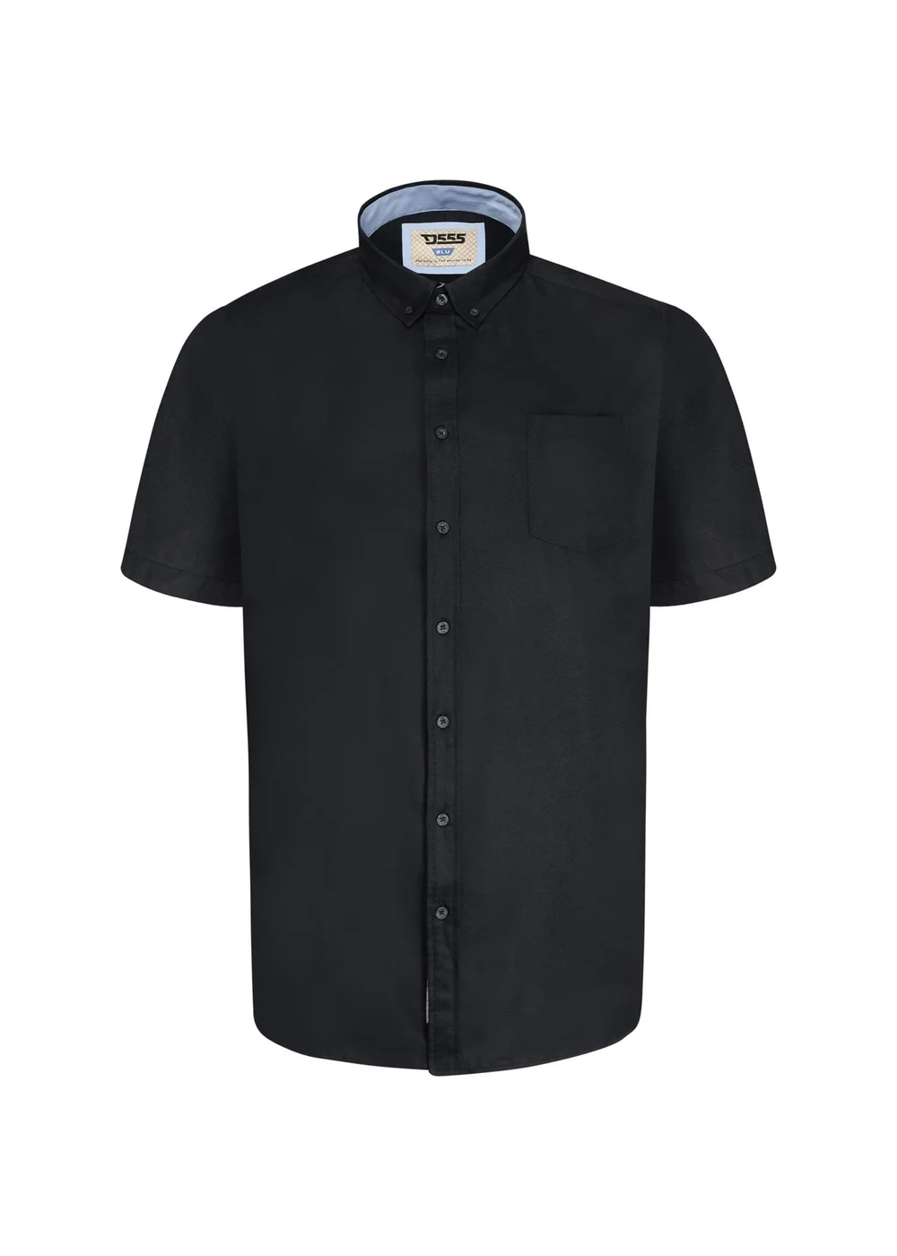 Duke Black James Oxford Kingsize Short-Sleeved Shirt - XXL Image 1
