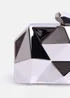 Where's That From Silver Melanie Geometric Pattern Clutch Bag - One Size Image 2
