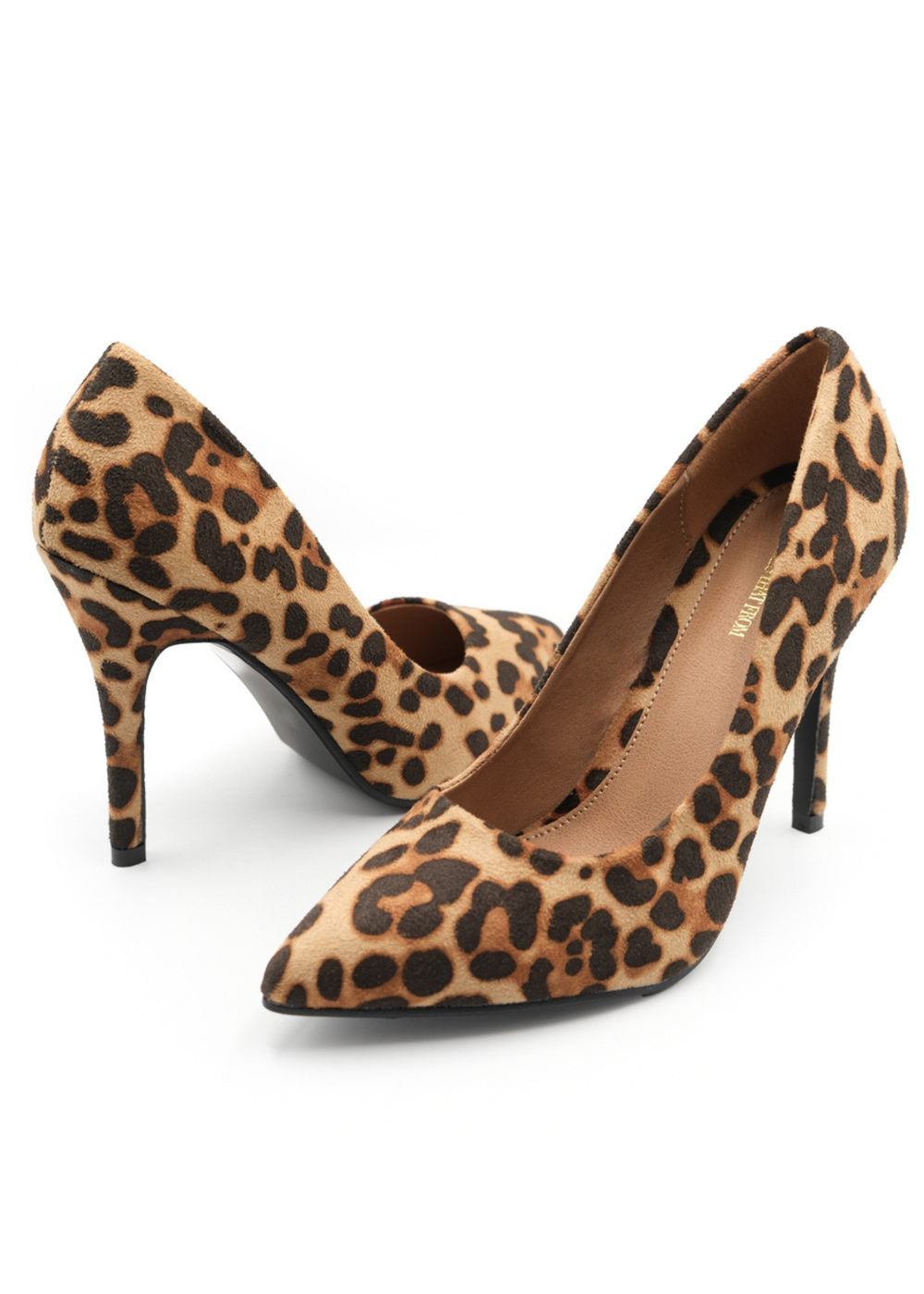Where's That From Leopard Suede Leah Toe Pump High Heels - 3 Image 2