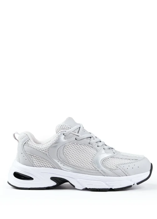 Where's That From Grey Echo Fashion Lace Up Trainers - Size 7 Image 1