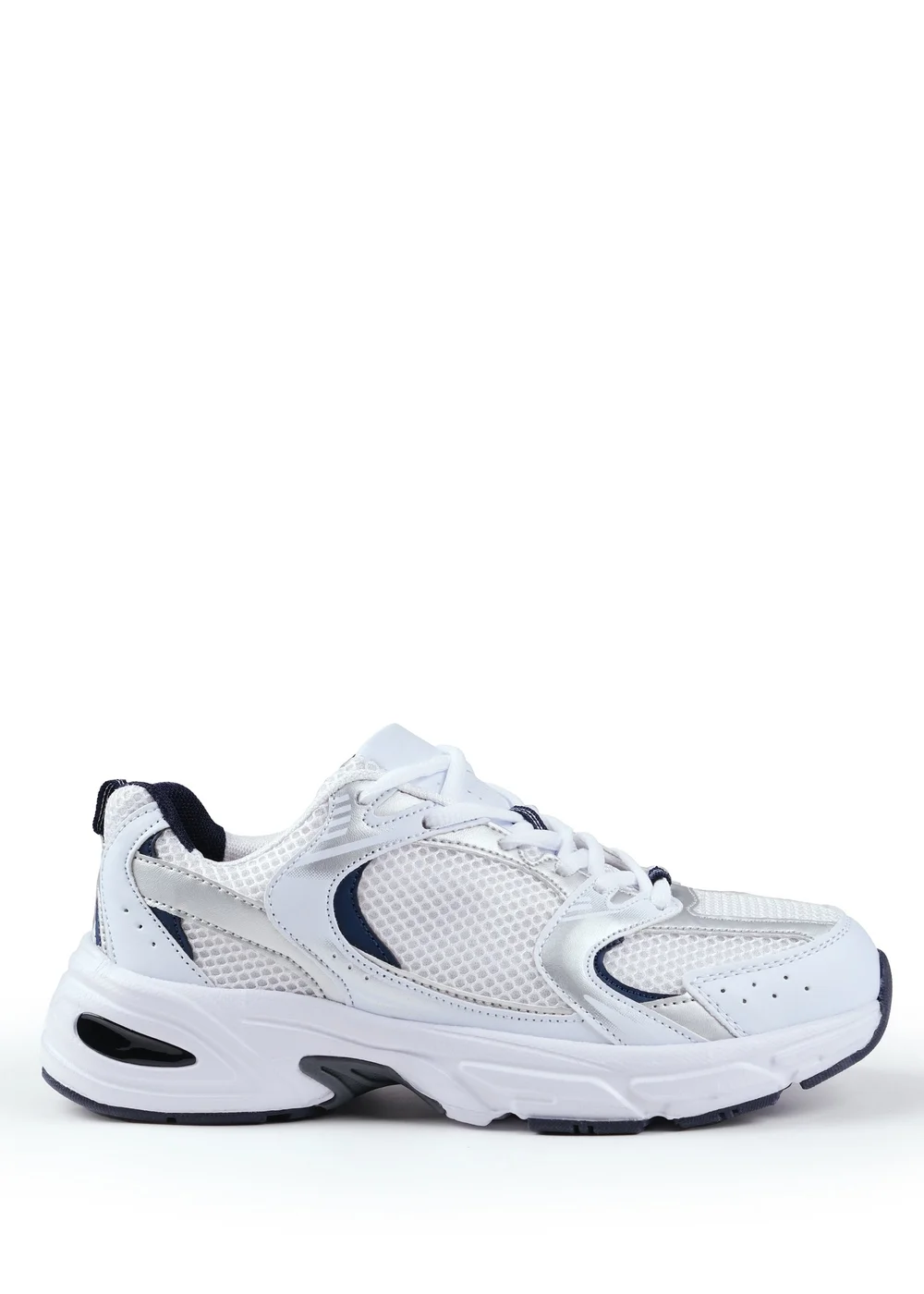 Where's That From Navy Echo Fashion Lace Up Trainers - 3 Image 1