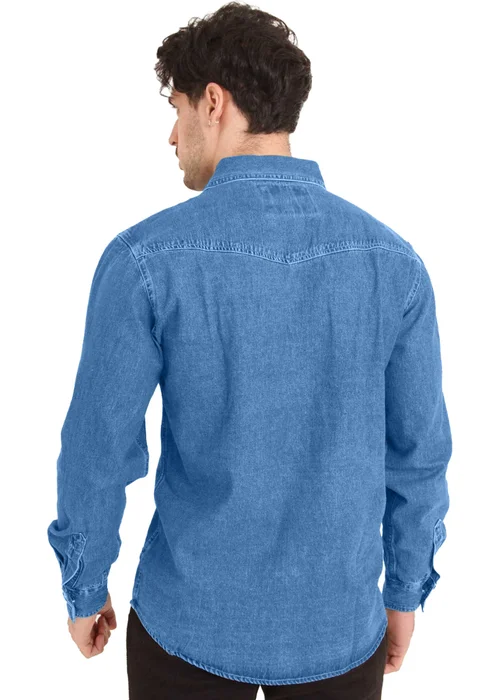 Duke Blue Western Denim Shirt - S Image 2