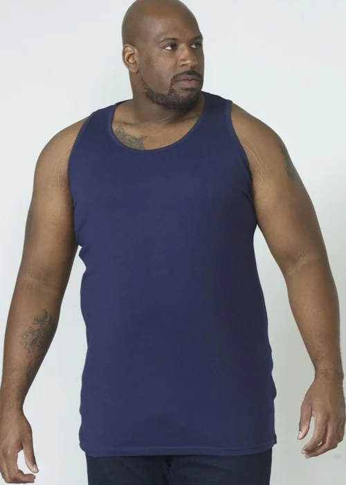 Duke Navy Fabio-1 Kingsize Muscle Vest - XL Image 1