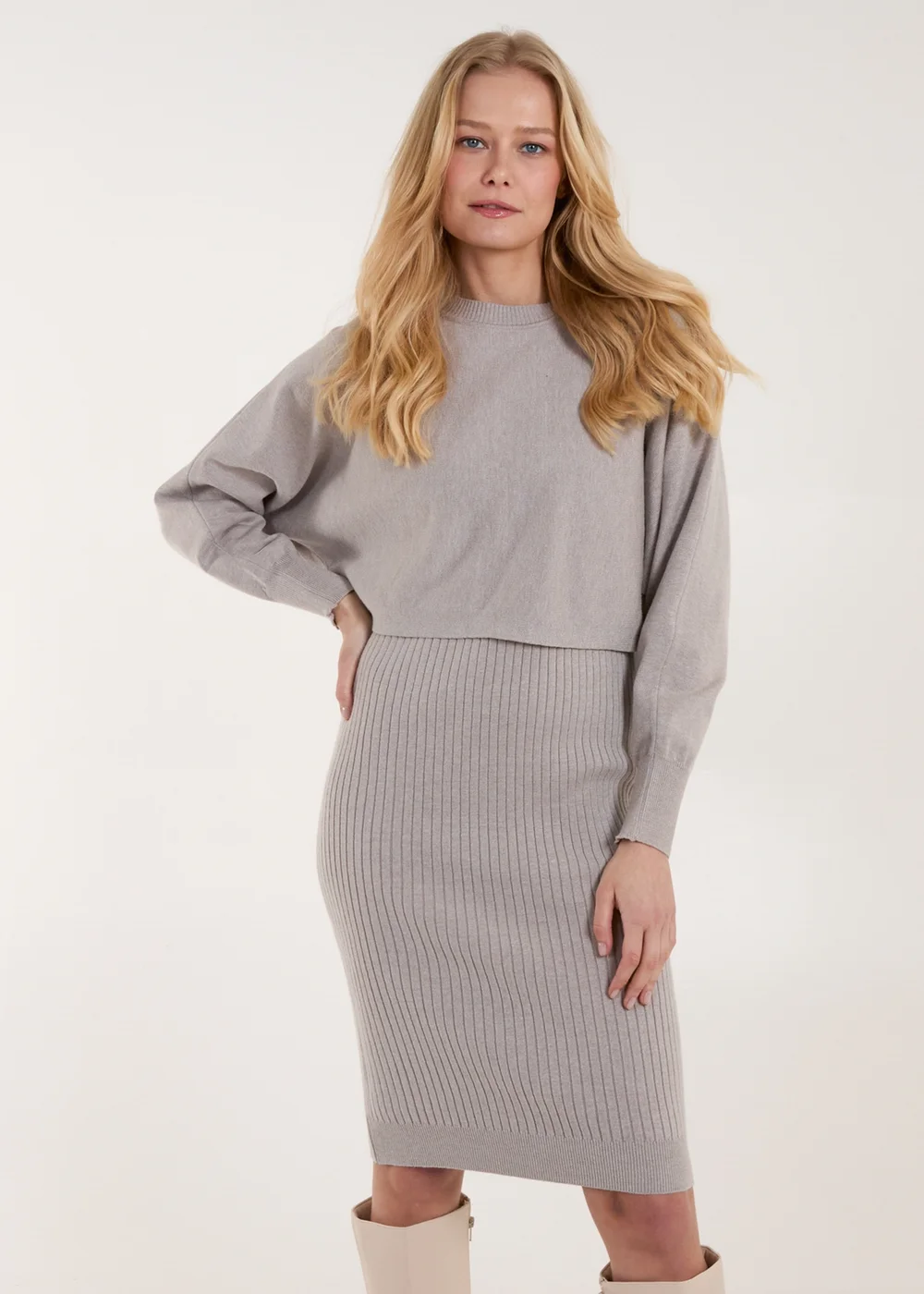 2 in 1 knitted dress for women Buy Love & Roses Chocolate Brown Knitted 2-in-1 Slip Dress from Next USA