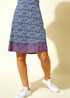 Roman Blue Elastic Waist Mosaic Print A Line Skirt - Size 26 Image 2