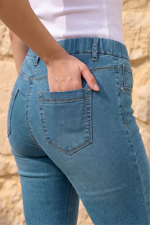 Roman Denim Petite Stretch Crop Denim Jegging - 8 Image 4