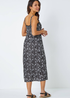 Roman Black Sleeveless Aztec Print Midi Sun Dress - 20 Image 2