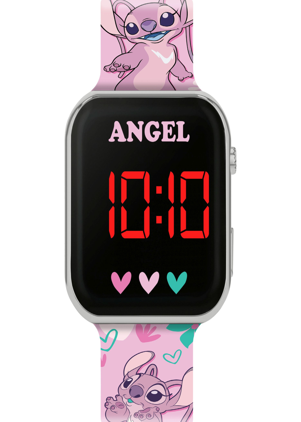 Disney Stitch Angel Printed Strap LED Watch - One Size Image 2