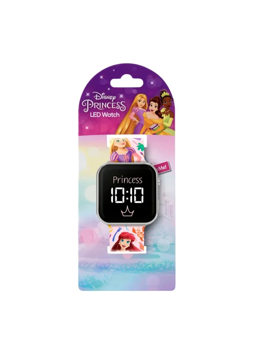 Disney Princess Pink Printed Strap LED Watch - One Size Image 4