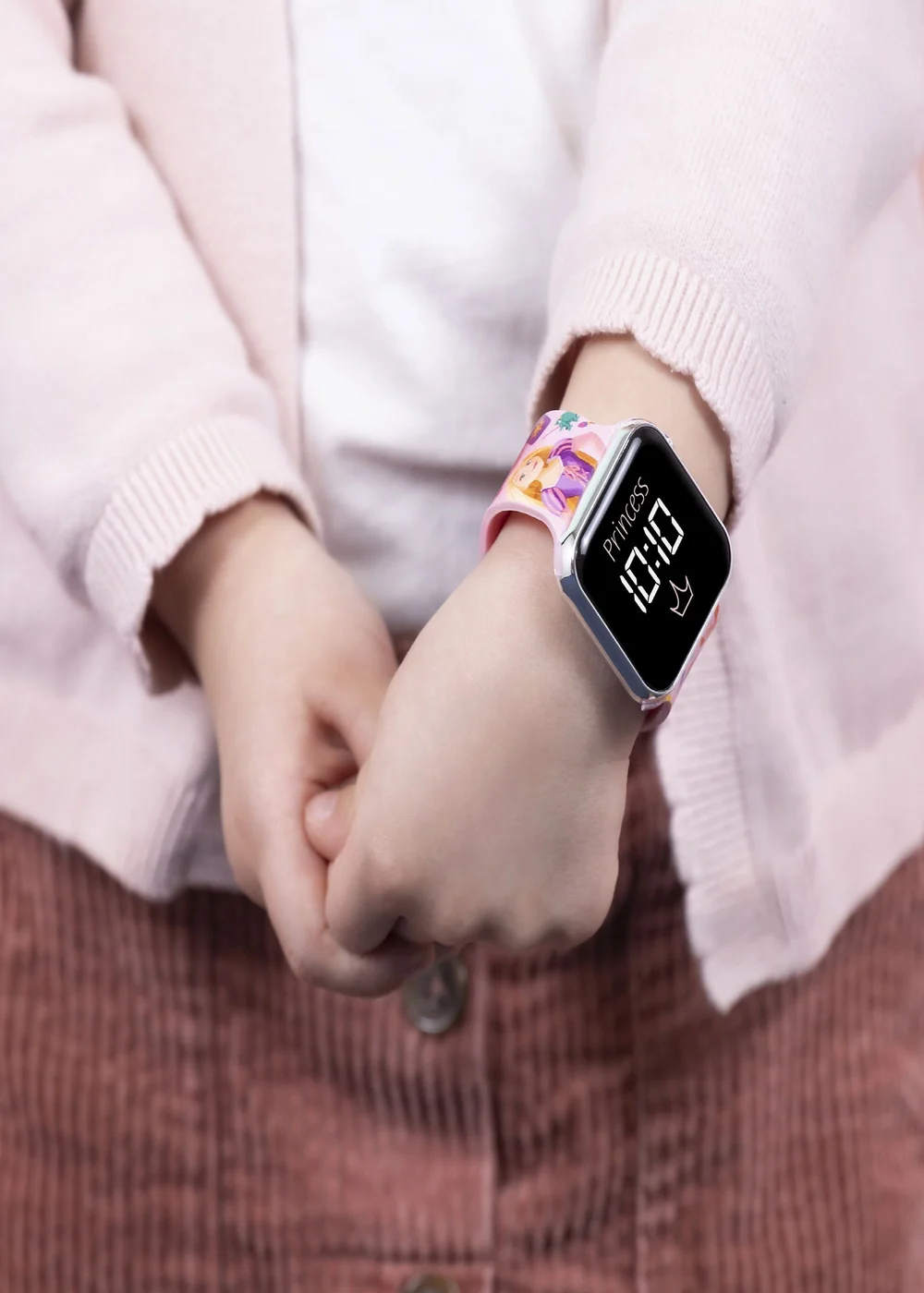 Disney Princess Pink Printed Strap LED Watch - One Size Image 2