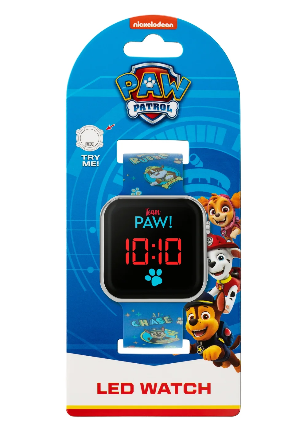 Blue Paw Patrol Printed Strap LED Watch - One Size Image 5