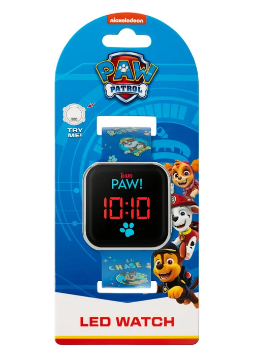 Blue Paw Patrol Printed Strap LED Watch - One Size Image 5