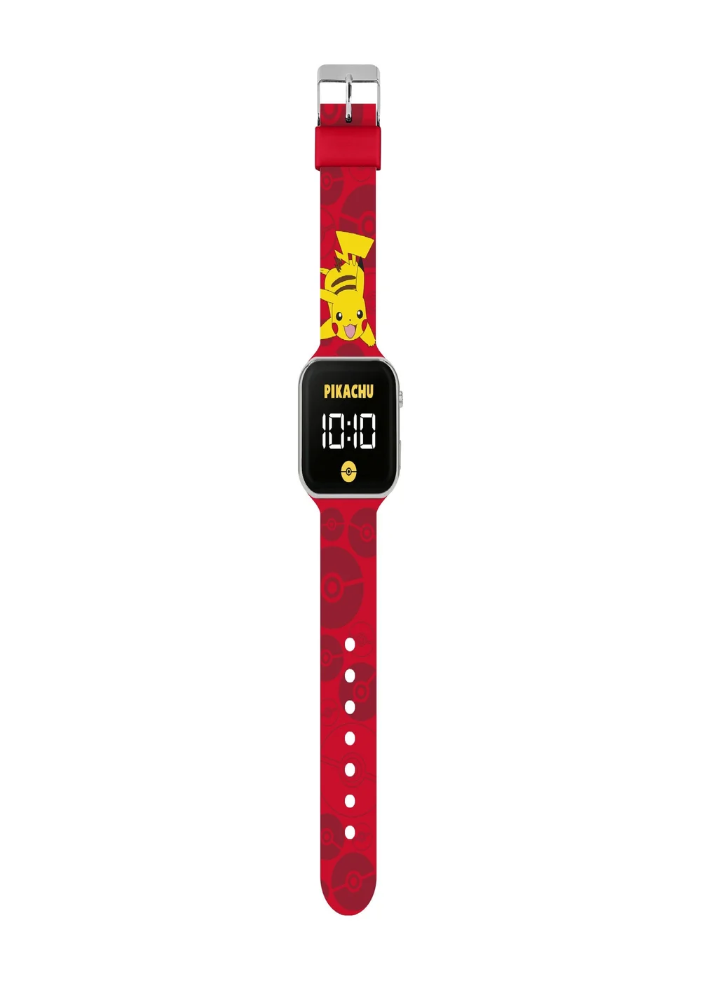 Pokémon Red Printed Strap LED Watch - One Size Image 1