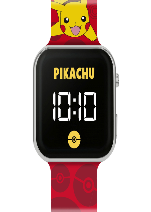 Pokémon Red Printed Strap LED Watch - One Size Image 2
