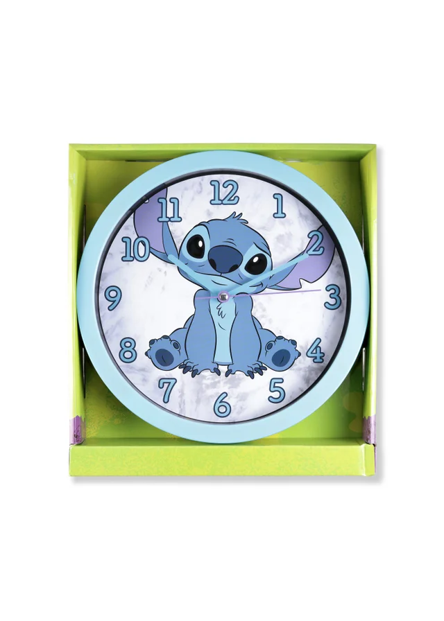 Disney Stitch Blue Wall Clock