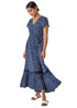 Roman Navy Polka Dot Lace Detail Maxi Dress - 16 Image 1
