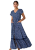 Roman Navy Polka Dot Lace Detail Maxi Dress - 16 Image 3