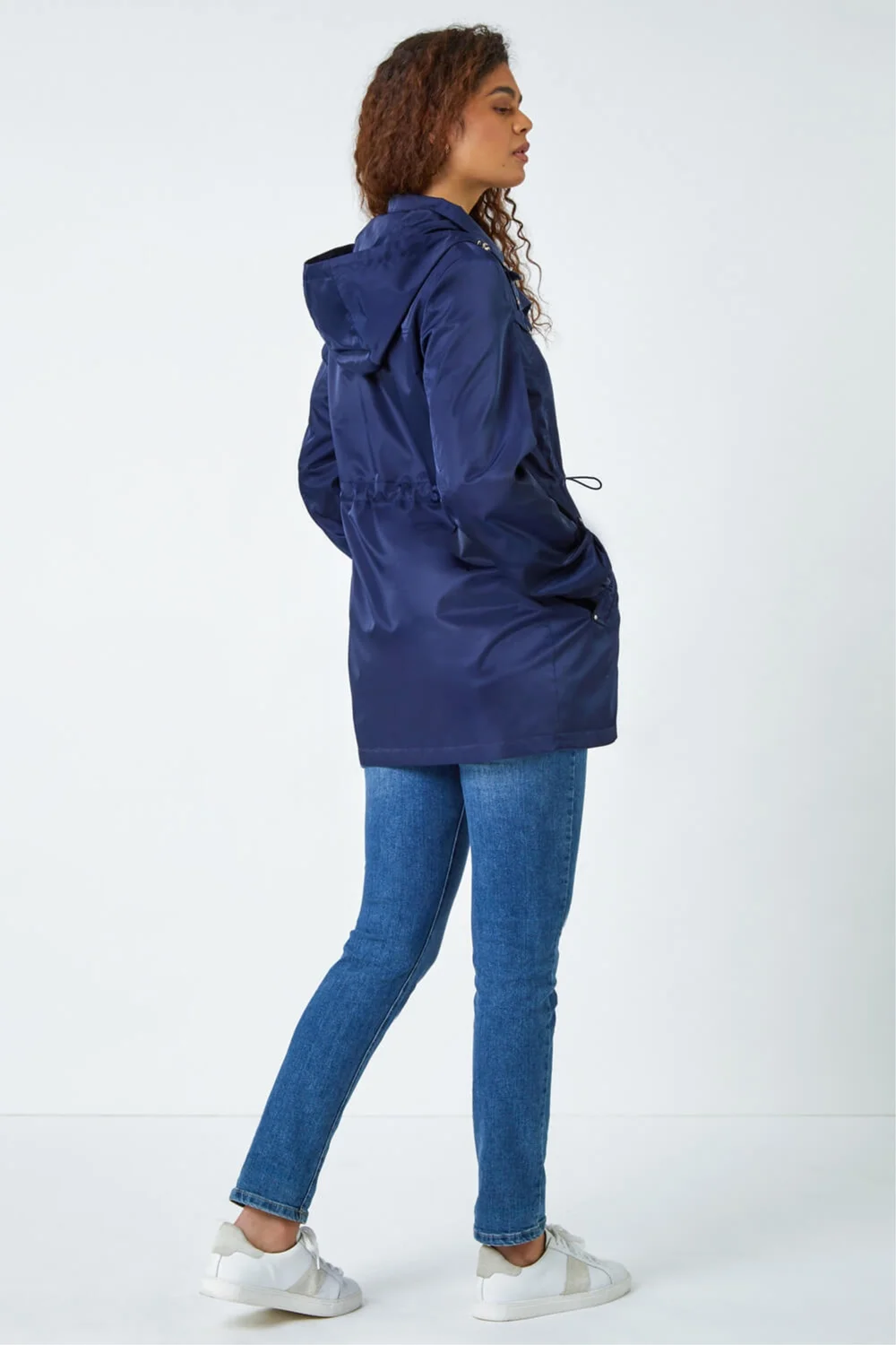 Roman Navy Shower Resistant Longline Jacket - 10 Image 3