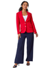 Roman Red Petite Textured Stretch Blazer - 18 Image 1
