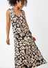 Roman Black Petite Animal Twist Jersey Maxi Dress - 14 Image 3