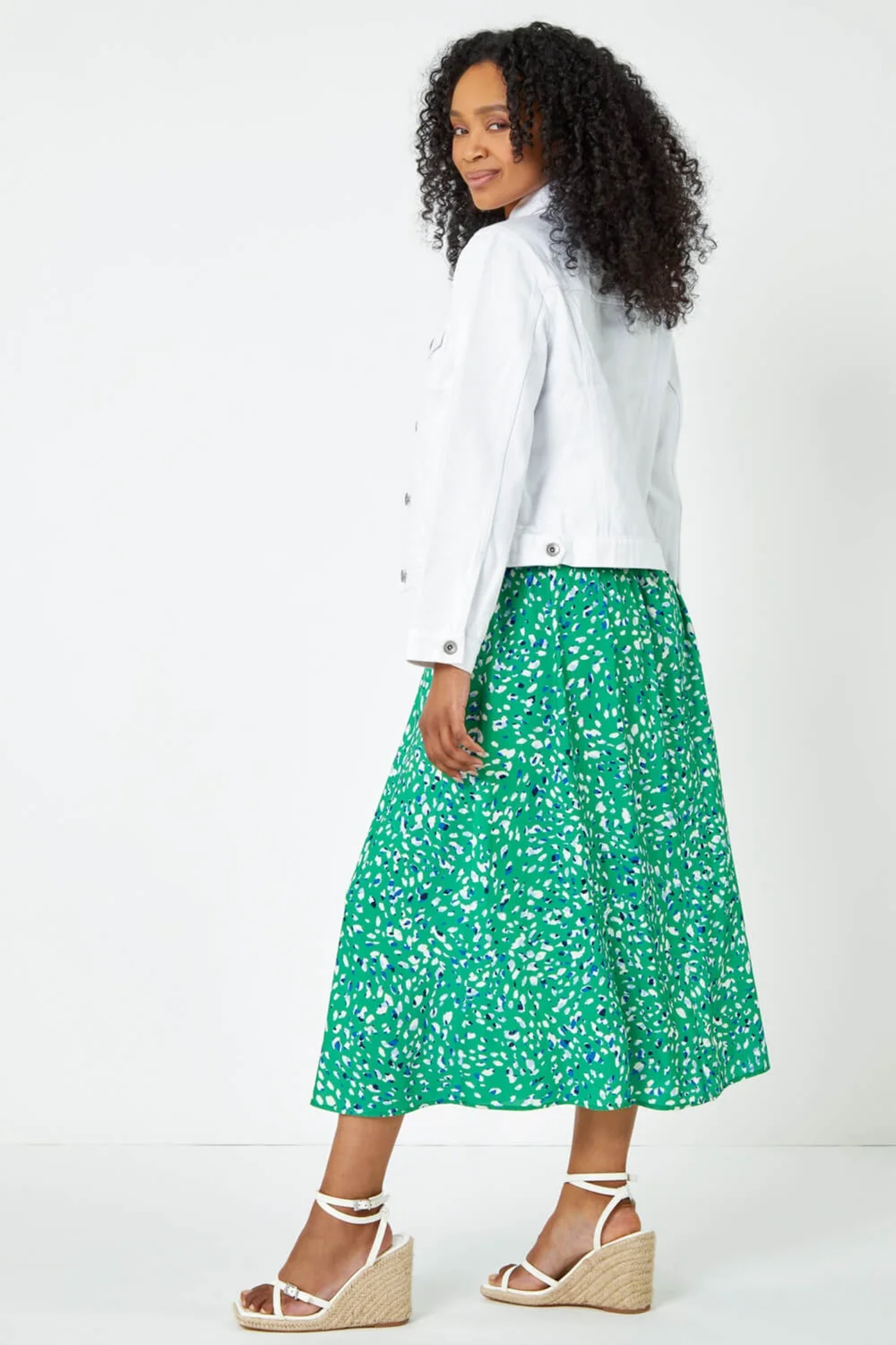 Roman Petite White Bleached Denim Jacket - 16 Image 3