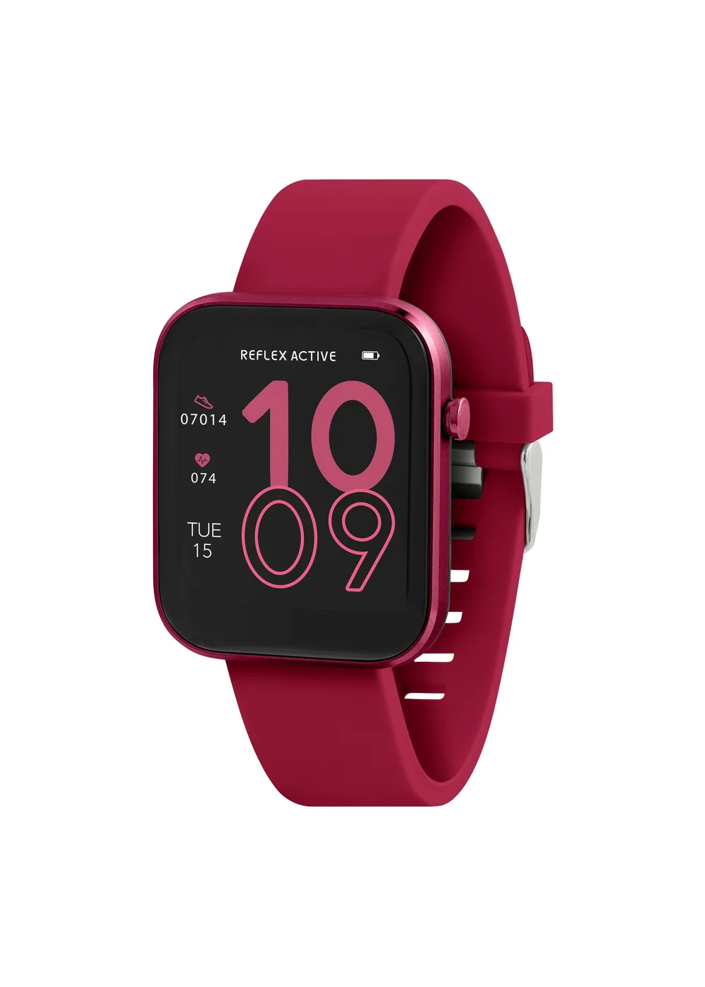 Reflex Active Burgundy Series 12 Strap Smart Watch - One Size Image 1