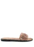 Where's That From Rose Gold Poppy Wide Fit Diamante Sliders - Size 3 Image 1
