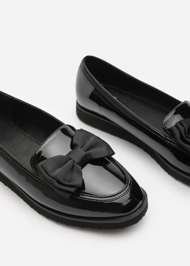 Where's That From Black Alpha Wide Fit Slip On Loafers
