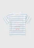 Girls Blue Stripe Always Lovely T-Shirt (1-7yrs) - 1 to 1 half years Image 1
